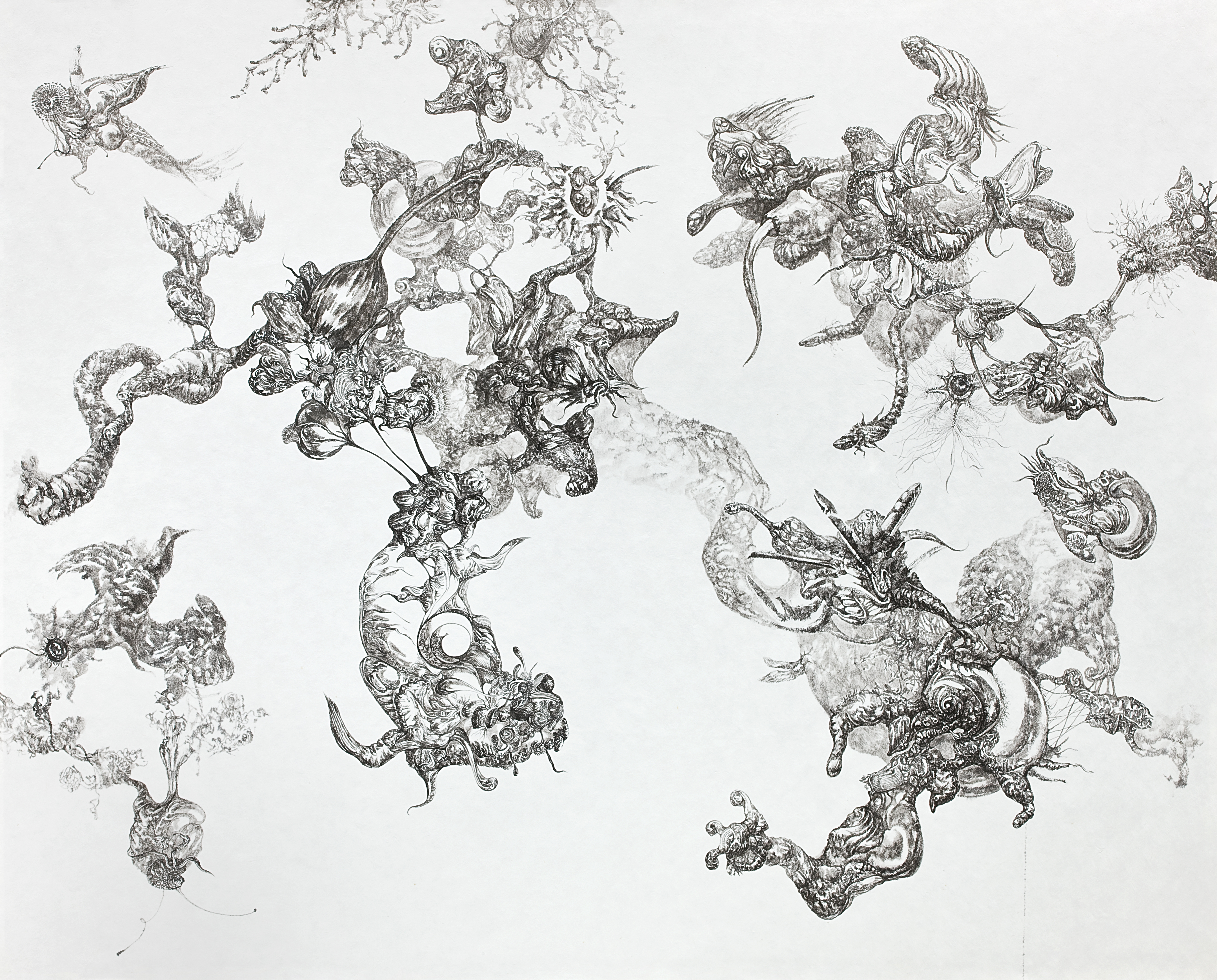 cryptozoology_ Indian ink on Korean paper_ 130.3 X162.2cm_2010 .jpg